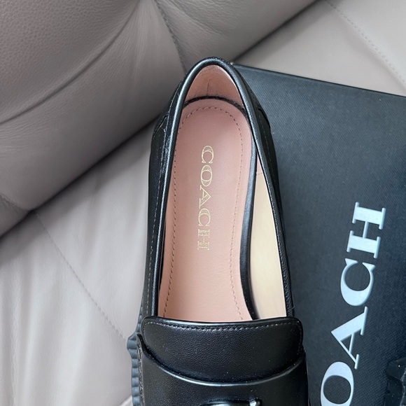 Coach Black Leah Loafers - Picture 10 of 13